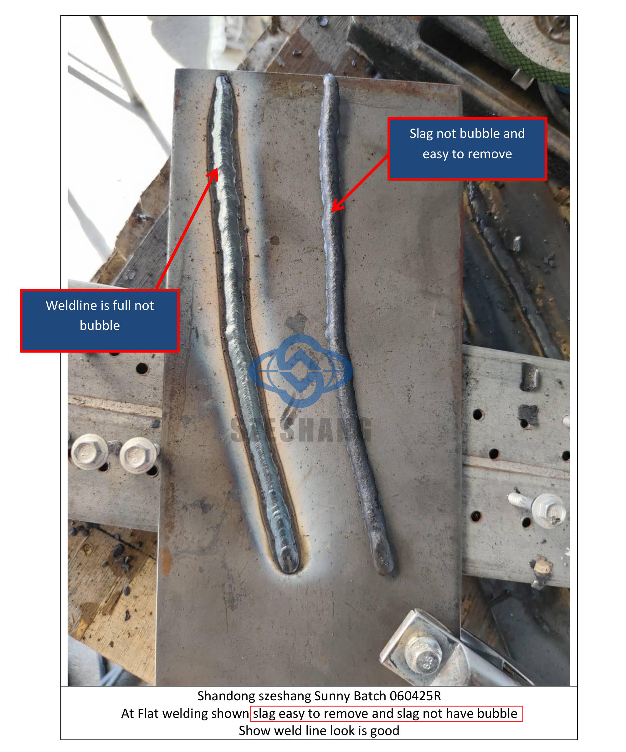 Varilla de soldadura shandong szeshang 2,6 m Plana 