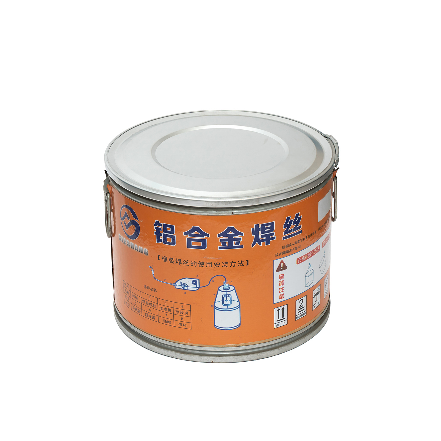 Paquete de tambor de alambre de soldadura de aluminio de la marca Shandong Szeshang