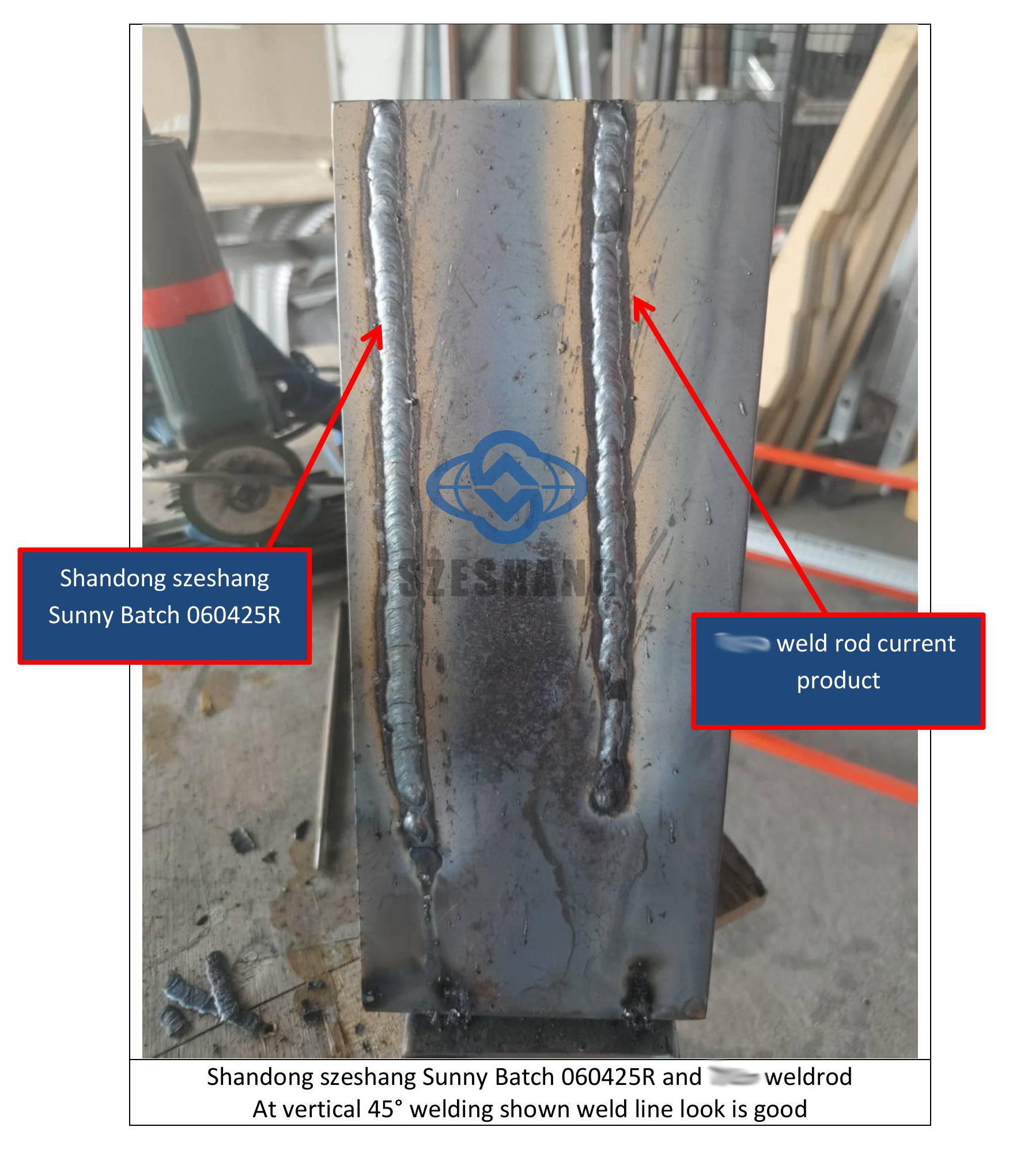 Varilla de soldadura shandong szeshang Vertical